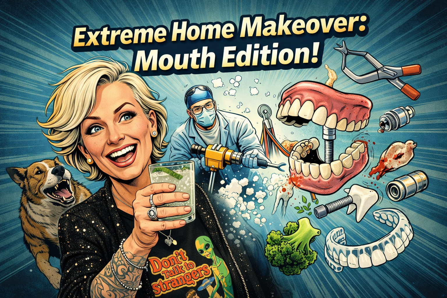 Here is to new teeth!