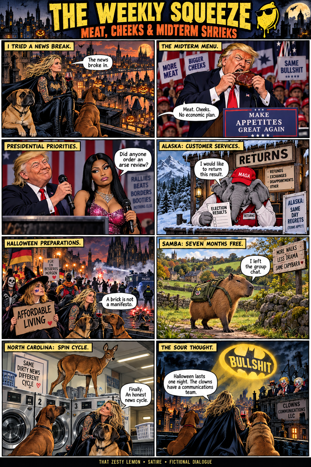 The Weekly Squeeze: Meat, Cheeks & Midterm Shrieks