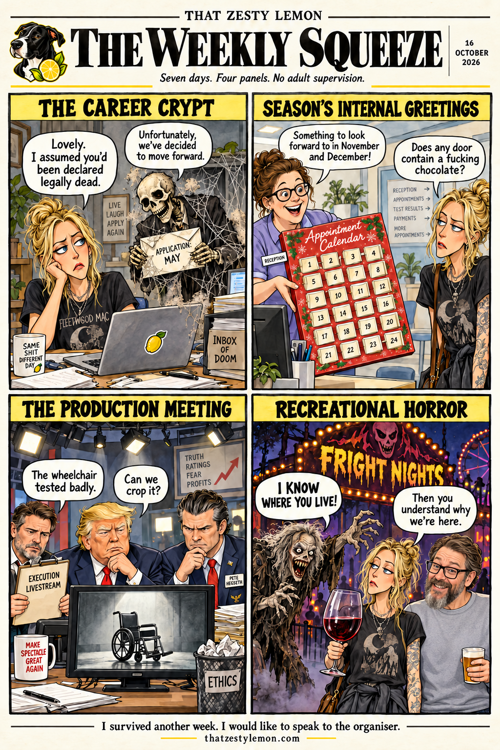 The Weekly Squeeze — Issue 1: I Would Like to Speak to the Organiser